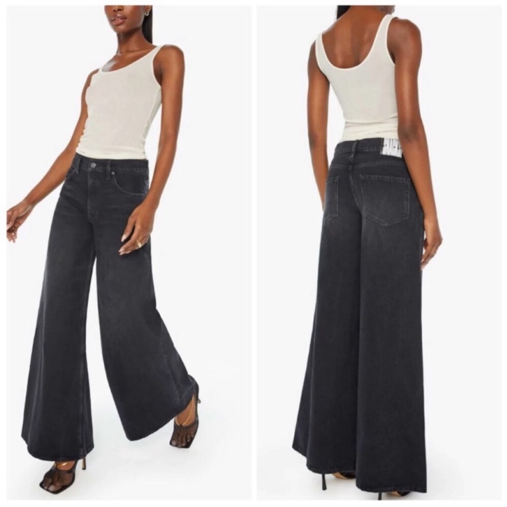 MOTHER DENIM Snacks Slung Jean Sugar Cone Sneak Late Night Lick Wide Leg Jeans - Picture 3 of 9